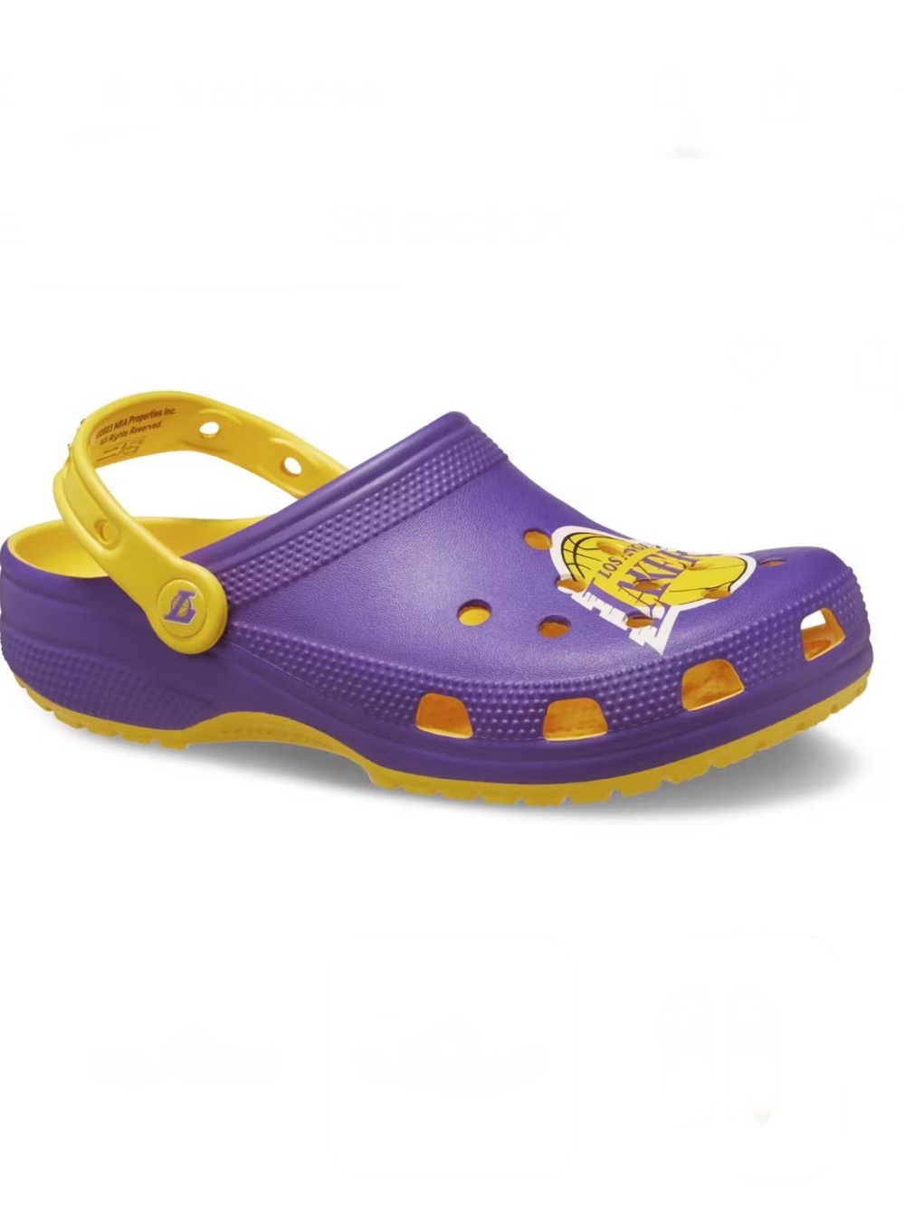 Crocs Los Angeles Lakers NBA size men 8 women 10